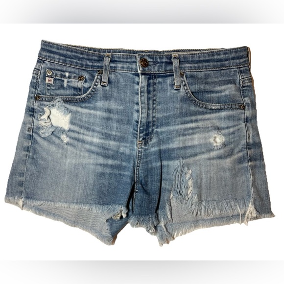 Adriano Goldschmied Jean Shorts Womens 27R The Hailey Cutoff Light Wash - Picture 1 of 13